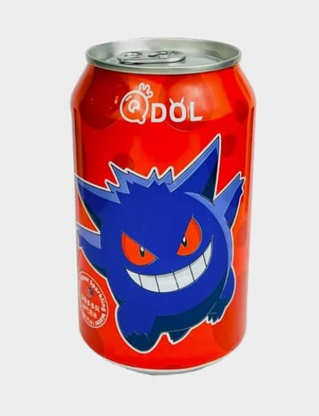 Газированный напиток QDol Pokemon со вкусом клубники, 330 мл