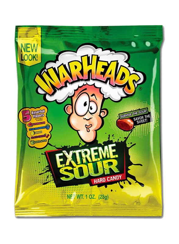 Конфеты леденцовые суперкислые WarHeads Extreme Sour 56 гр