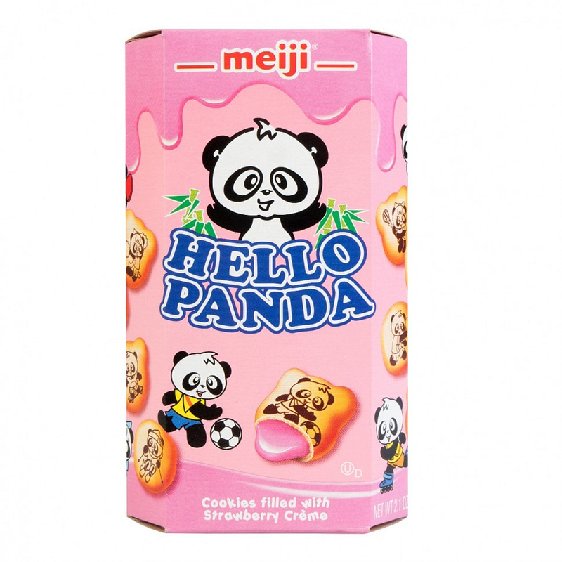 Печенье Meiji Hello Panda с клубничной начнкой 45 гр