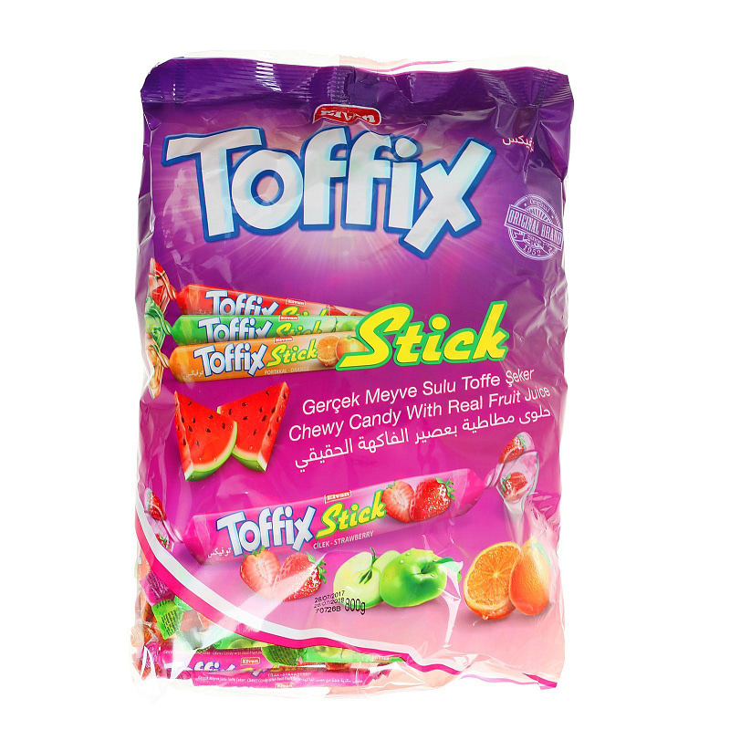 Конфеты жевательные мягкие Toffix Stick Mix, 1кг.