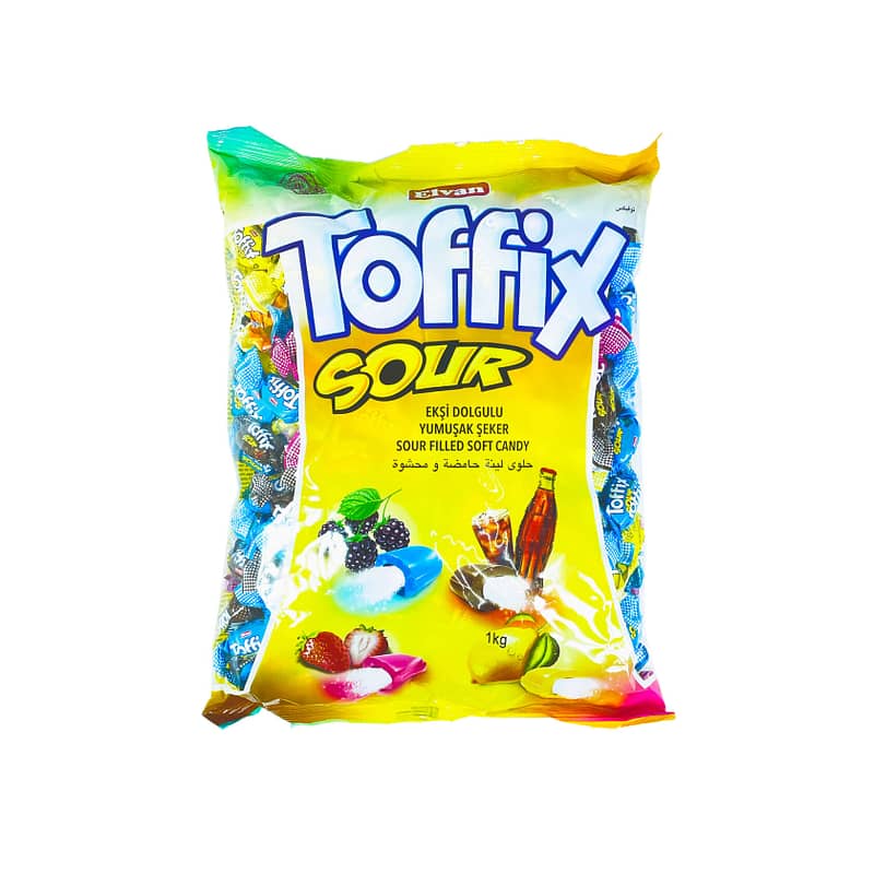 Жевательные конфеты кислые Тоффикс Микс 1кг
