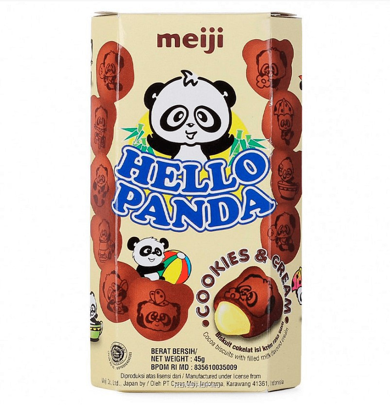 Печенье Hello Panda Cookies and Cream Meiji, 45 г
